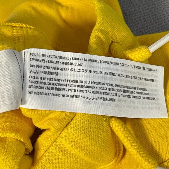 Abercrombie Kids Spell Out Sweat Shorts Kids Size 15-16 Yellow Casual Athleisure - Picture 7 of 11